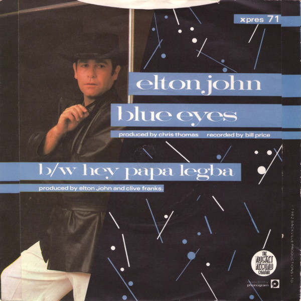 Elton John - Blue Eyes (7", Single) 1285