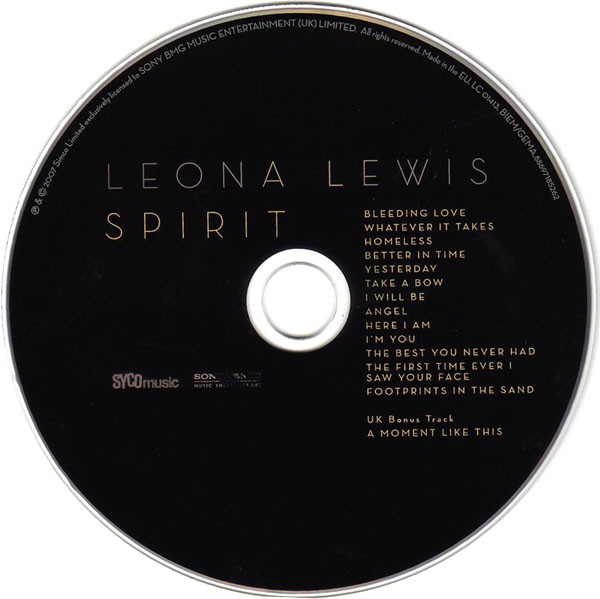 Leona Lewis - Spirit (CD, Album) 4965