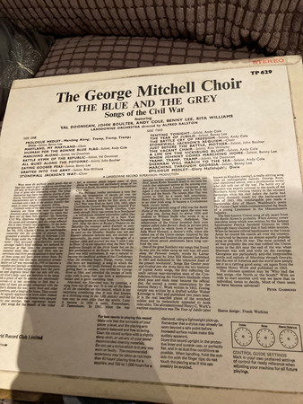 Val Doonican and The George Mitchell Choir* - The Blue And The Grey - Songs Of The Civil War (LP, Album) 3486