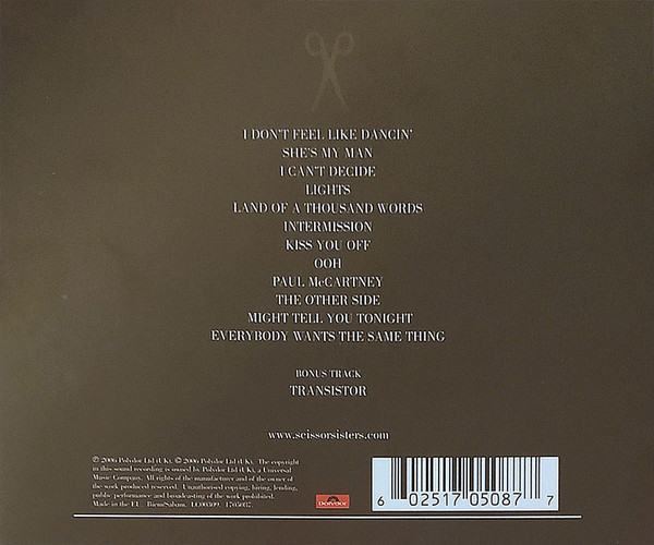 Scissor Sisters - Ta-Dah (CD, Album) 6102