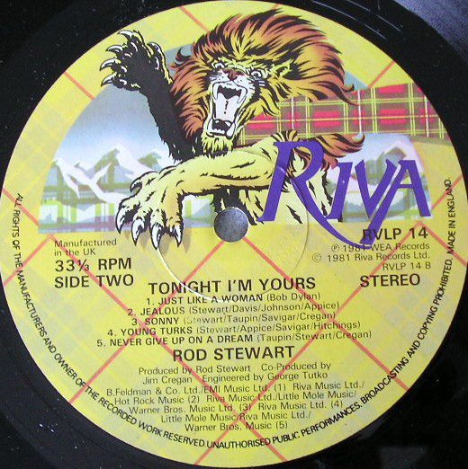 Rod Stewart - Tonight I'm Yours (LP, Album, RP, WEA) 6850