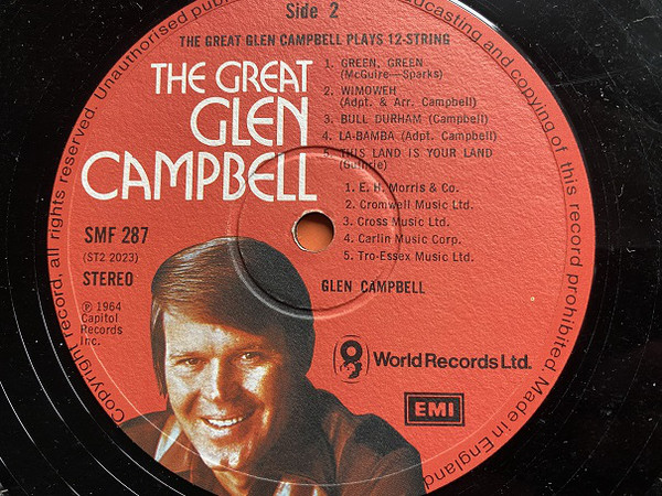 Glen Campbell - The Great Glen Campbell Plays '12-String' (LP, Album) 408