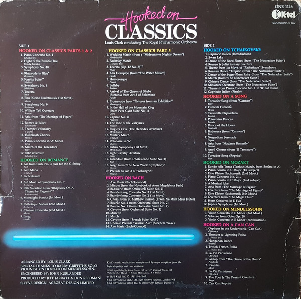 Louis Clark Conducting The Royal Philharmonic Orchestra - Hooked On Classics (LP, Album) 5514