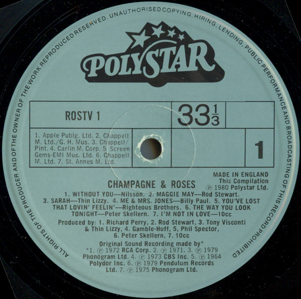 Various - Champagne And Roses (LP, Comp) 1390