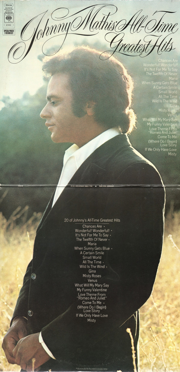 Johnny Mathis - Johnny Mathis' All-Time Greatest Hits (2xLP, Comp) 1212