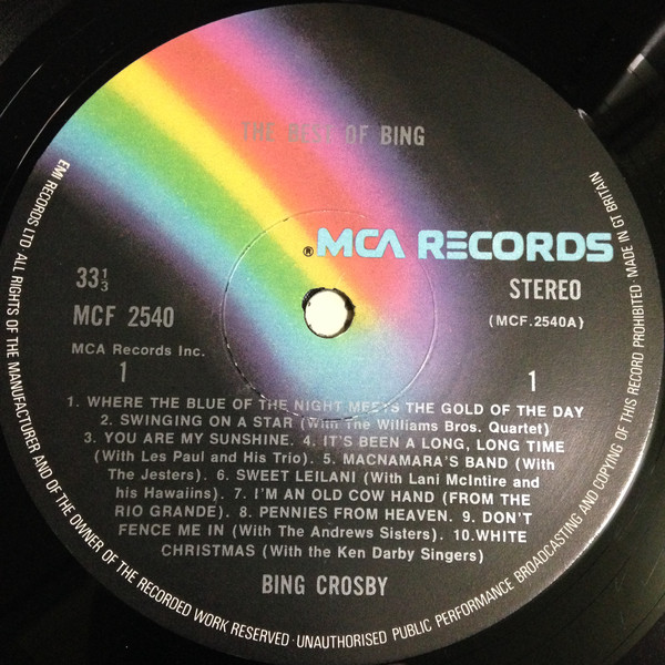 Bing Crosby - The Best Of Bing (LP, Comp) 402