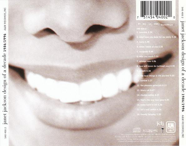 Janet Jackson - Design Of A Decade 1986 / 1996 (CD, Comp) 6238