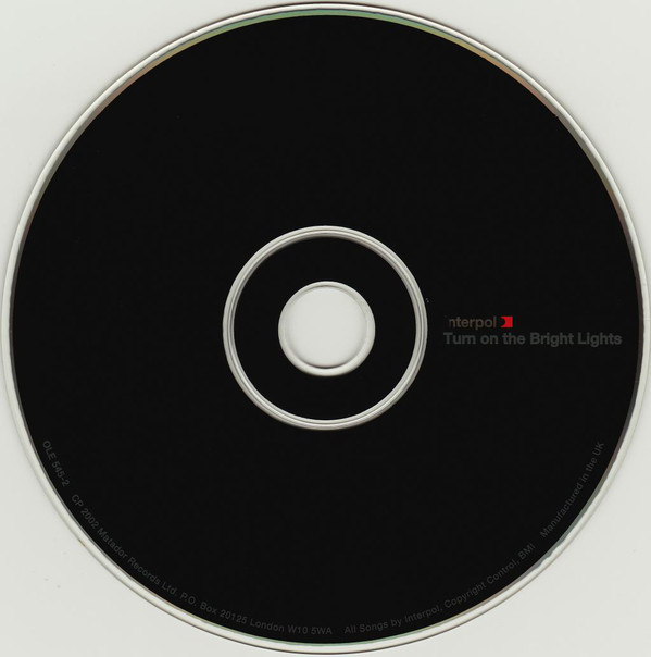 Interpol - Turn On The Bright Lights (CD, Album, Key) 6160