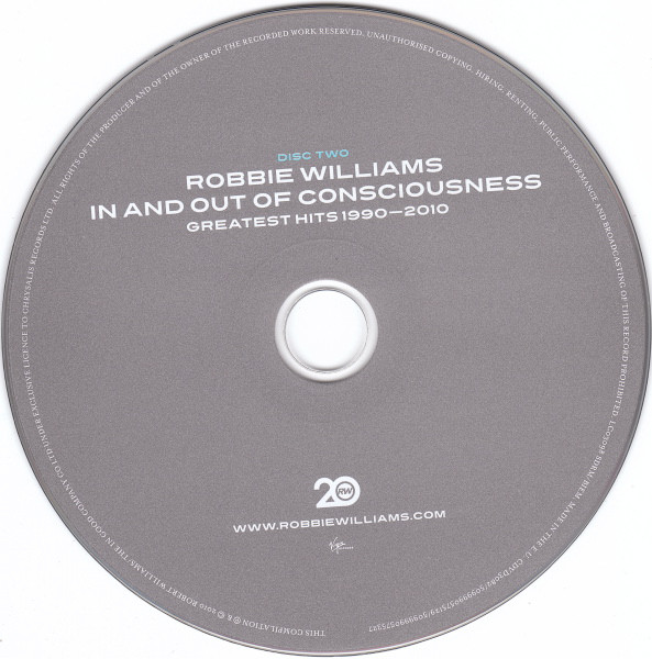 Robbie Williams - In And Out Of Consciousness - Greatest Hits 1990 - 2010 (2xCD, Comp, Gat) 6656