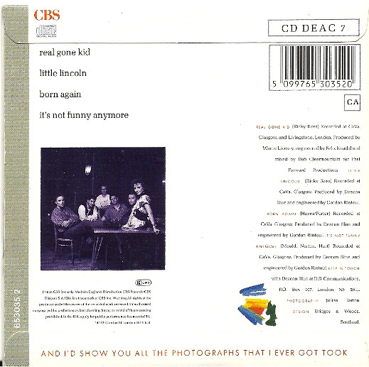 Deacon Blue - Real Gone Kid (CD, Single) (Good (G))4440
