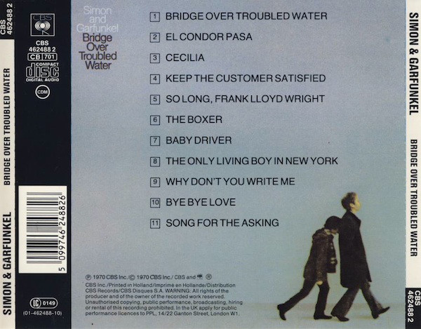Simon And Garfunkel* - Bridge Over Troubled Water (CD, Album, RE) 4324
