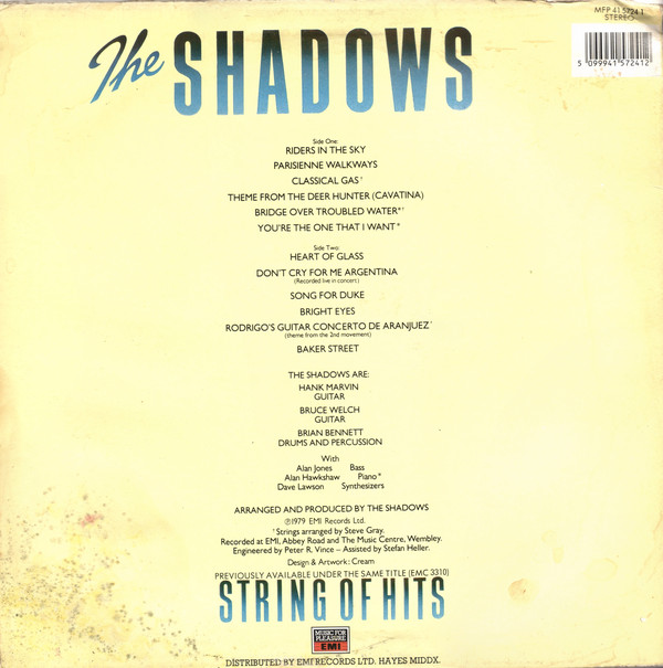 The Shadows - String Of Hits (LP, RE) 6814