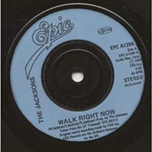 The Jacksons - Walk Right Now (7", Single, Blu) 5334