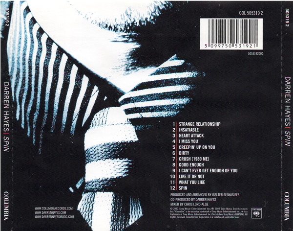 Darren Hayes - Spin (CD, Album, Enh) 3188