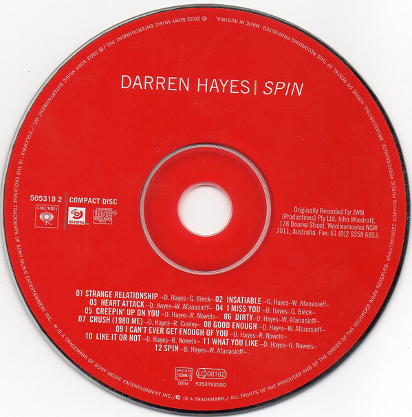 Darren Hayes - Spin (CD, Album, Enh) 3189