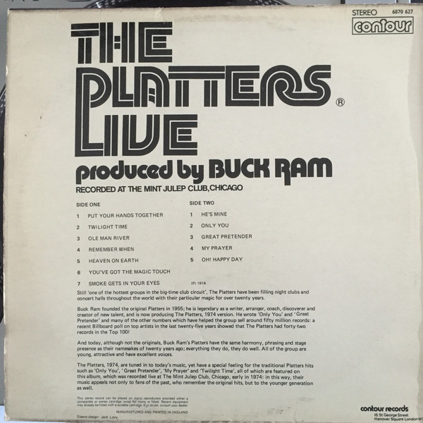 The Platters - Live (LP) 504