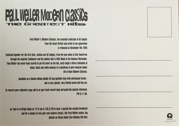 Paul Weller - Modern Classics - The Greatest Hits (CD, Comp) 6246
