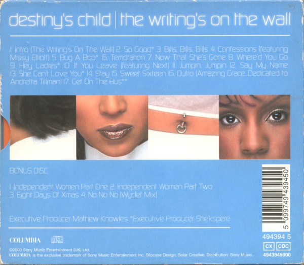 Destiny's Child - The Writing's On The Wall (2xCD, Album) 6534