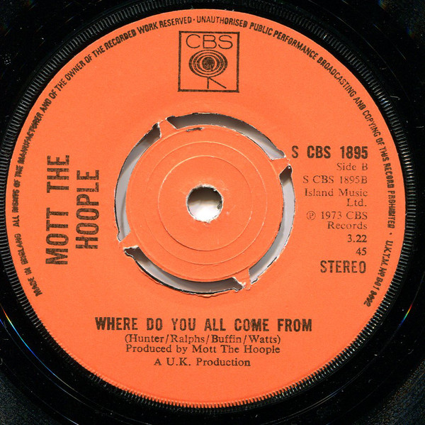 Mott The Hoople - Roll Away The Stone (7", Single, Kno) 3513