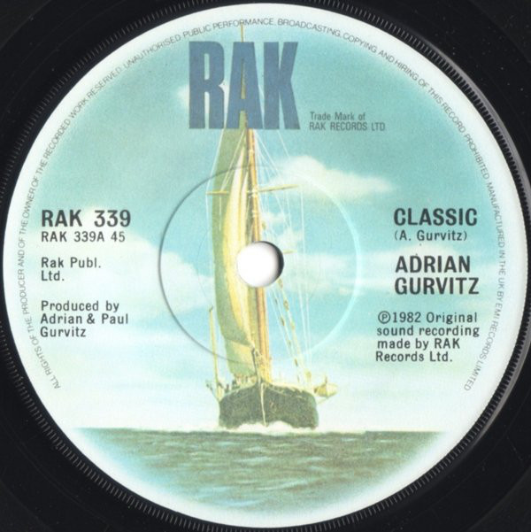 Adrian Gurvitz - Classic (7", Single, Sol) 955