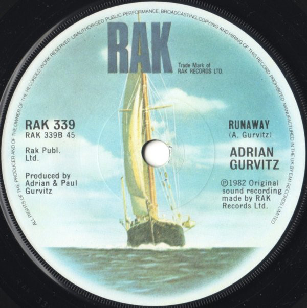 Adrian Gurvitz - Classic (7", Single, Sol) 956