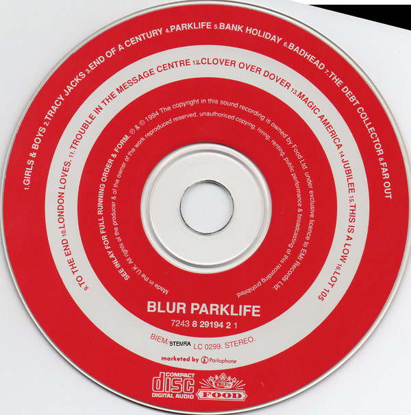 Blur - Parklife (CD, Album, RE, RP) 5387