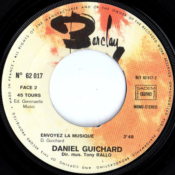 Daniel Guichard - Mon Vieux (7", Single) 3743