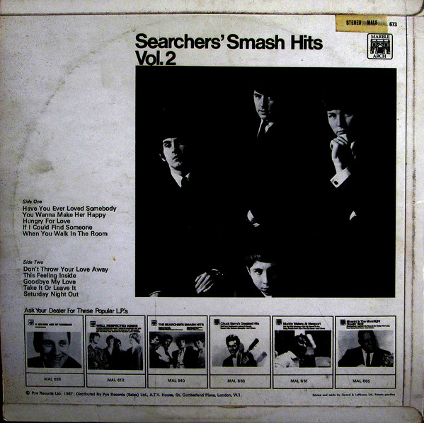 The Searchers - Searchers' Smash Hits Vol. 2 (LP, Comp) 3279