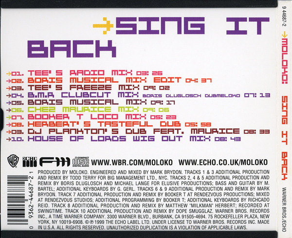 Moloko - Sing It Back (CD, Maxi) 4061