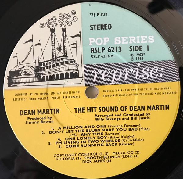Dean Martin - The Hit Sound Of Dean Martin (LP, Comp) 769