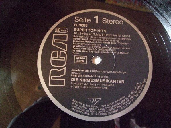 Die Kirmesmusikanten* - Super Top-Hits (LP, Comp) 8302