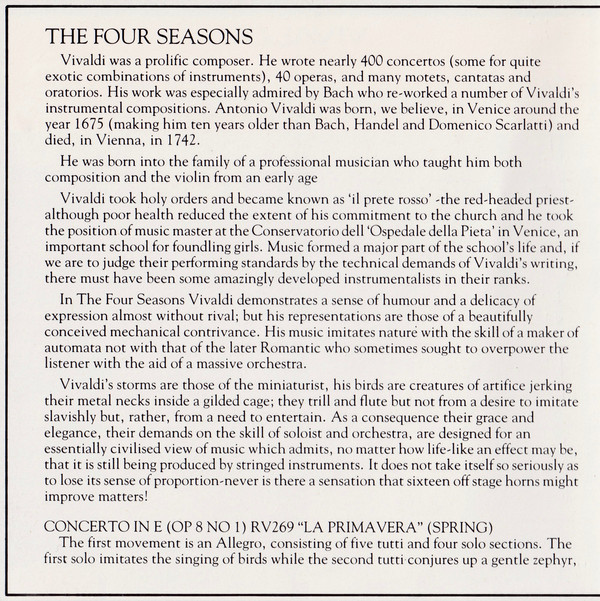 Vivaldi*, Scottish Chamber Orchestra - The Four Seasons (CD) 14622