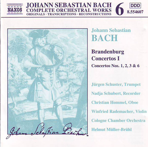 Johann Sebastian Bach - Cologne Chamber Orchestra*, Helmut M√ºller-Br√ºhl - Brandenburg Concertos I (CD) 14382