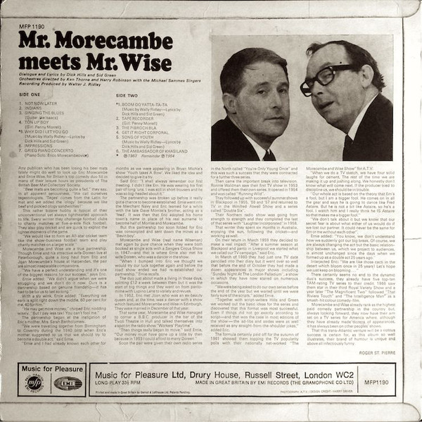 Morecambe and Wise - Mr. Morecambe Meets Mr. Wise (LP, Mono, RE) 12002