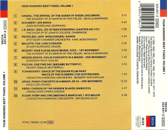 Various - Your Hundred Best Tunes, Volume 1 (CD, Comp) 13983