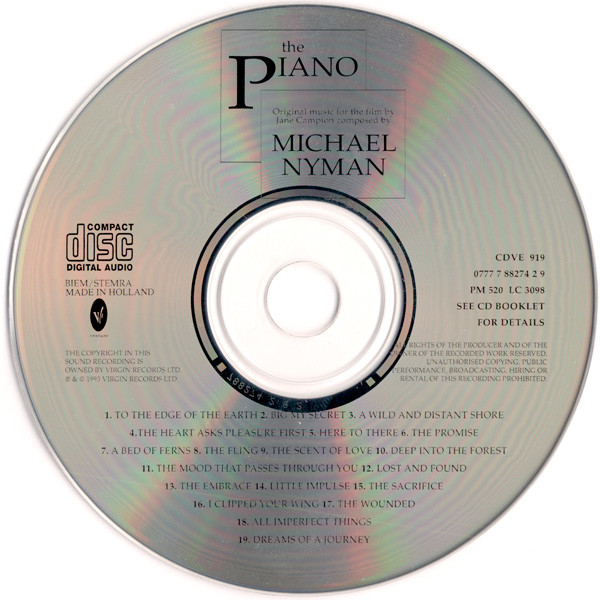 Michael Nyman - The Piano (CD, Album) 14657