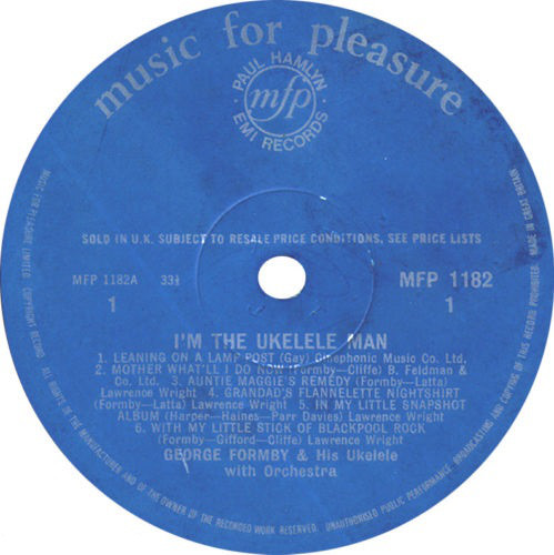 George Formby - I'm The Ukelele Man (LP, Comp, Mono) 8969