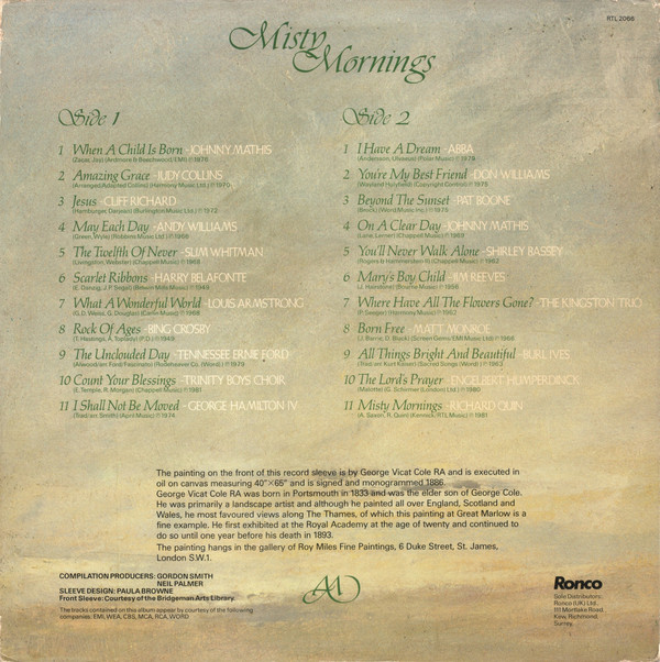 Various - Misty Mornings (22 Songs Of Hope) (LP, Comp, Lyn) 11723