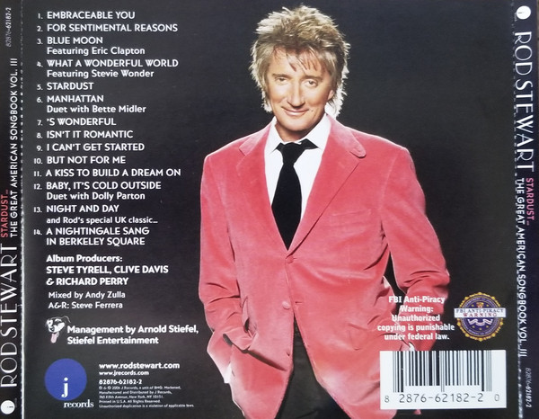 Rod Stewart - Stardust... The Great American Songbook Volume III (CD, Album) 10308