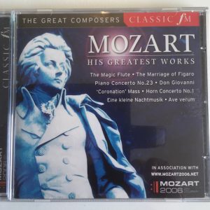 Mozart* - His Greatest Works (CD, Comp) 13554
