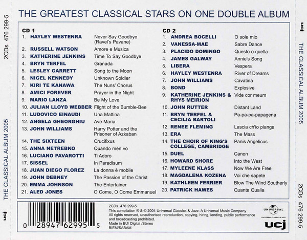 Various - The Classical Album 2005 (2xCD, Comp) 14663
