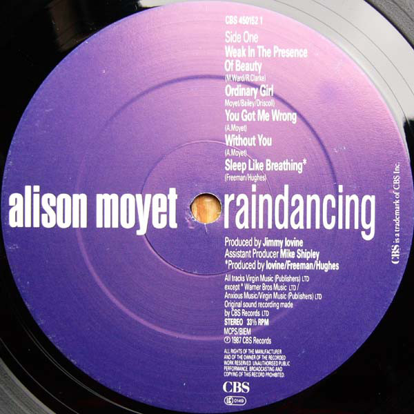 Alison Moyet - Raindancing (LP, Album) 13593