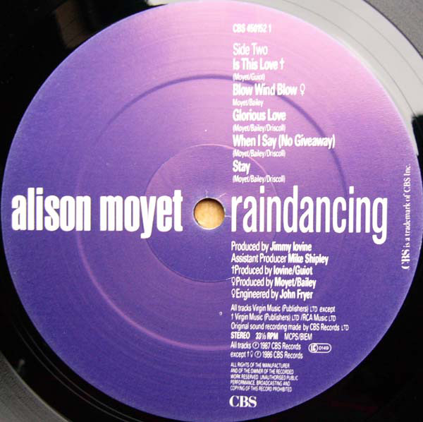 Alison Moyet - Raindancing (LP, Album) 13594