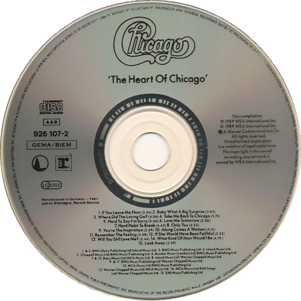 Chicago (2) - The Heart Of Chicago (CD, Comp) 9742