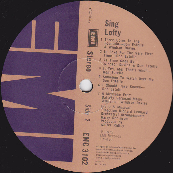 Don Estelle and Windsor Davies - Sing Lofty (LP, Album) 8958