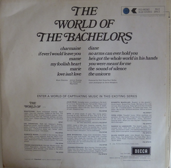 The Bachelors - The World Of The Bachelors (LP, Comp) 8743