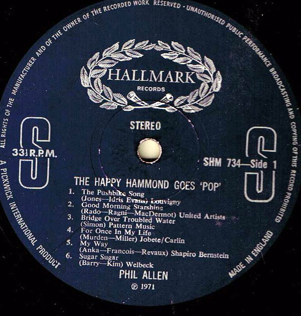 Phil Allen (2) - The Happy Hammond Goes 'Pop' (LP) 11947
