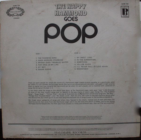 Phil Allen (2) - The Happy Hammond Goes 'Pop' (LP) 11949