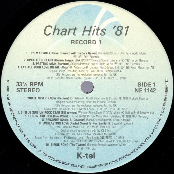Various - Chart Hits 81 Volume 1 (LP, Comp) 11295