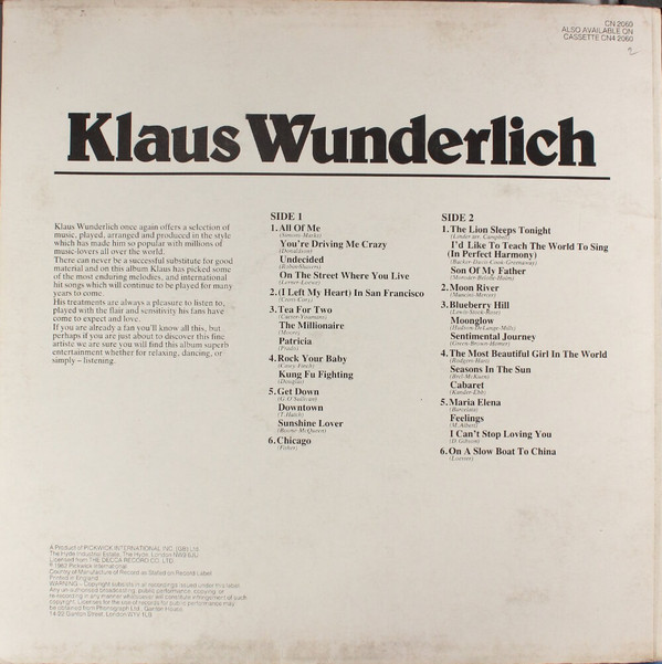 Klaus Wunderlich - Klaus Wunderlich (LP) 12009